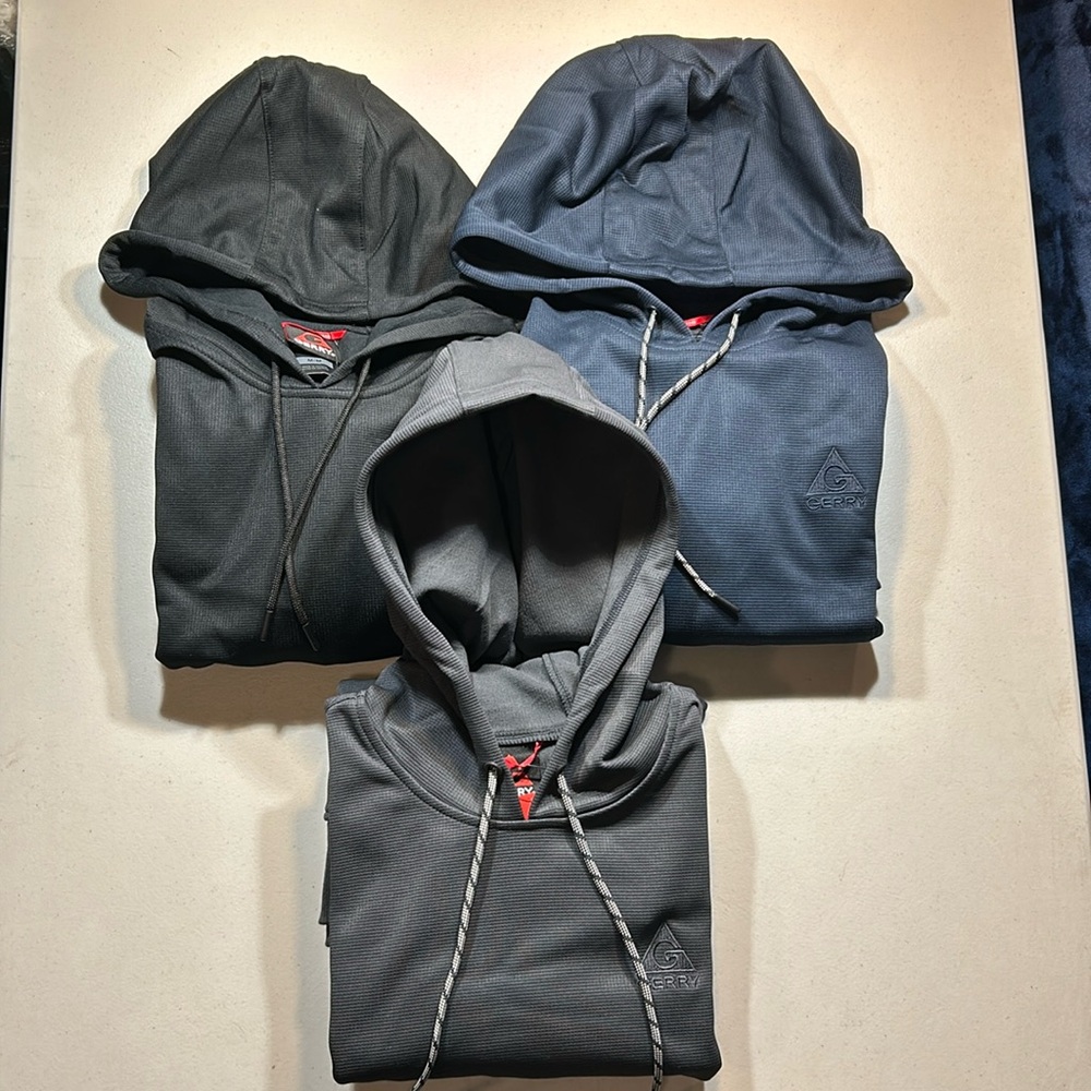 LOT OF 3 Gerry Men’s Performance Hoodie Adjustable Drawcord | NWT Size M